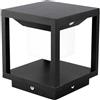 V-TAC Lampada led solare quadrata da esterno con sensore pir movimento da terra 2W colore nero 3000k IP65 sku 6805