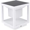 V-TAC Lampada led solare quadrata da esterno con sensore pir movimento da terra 2W colore bianco 3000k IP65 sku 6806