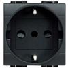 Bticino L4140 living international - presa std schuko tedesco/italiano P30 16A 250Vac antracite