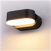 V-TAC VT-816 Lampada LED 5W da muro nero testa ruotabile wall light da parete bianco naturale 4000K IP65 - SKU 218289
