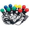V-TAC VT-71020 catenaria luminosa led rgb lampadine 20pcs 10M raccordabile con ingresso e uscita 2PIN IP44 - sku 7438