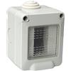 ETTROIT Custodia Con Coperchio 1 Posto 1P cassetta IP55 Compatibile Con Vimar Plana - EV2601