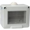 ETTROIT Custodia Con Coperchio 3 Posti 3P cassetta IP55 Compatibile Con Vimar Plana - EV2603