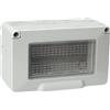 ETTROIT Custodia Con Coperchio 4 Posti 4P cassetta IP55 Compatibile Con Vimar Plana - EV2604