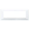 VIMAR 14657.01 Placca serie PLANA 7 posti colore bianco in tecnopolimero 7M