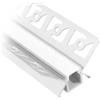 V-TAC VT-8104 Profilo in alluminio angolari a scomparsa cartongesso da 2M milky cover per striscia LED - sku 3362