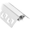 V-TAC VT-8103 Profilo in alluminio angolare a scomparsa cartongesso da 2M milky cover per striscia LED - sku 3361