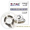 V-TAC VT-3528 Striscia led 600LED 3528 strip 5Mt 8W/mt luce bianco caldo 3000k 8mm 120led/mt IP20 sku 212025