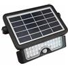 V-TAC VT-777-5 faro led 5W slim autoalimentato nero con pannello solare e sensore pir bianco naturale 4000K - sku 8547