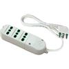 FANTON Multipresa 3 prese bipasso italiane 2P+T 16A cavo 1,5 m. 3G1 H05VV-F spina a squadra italiana