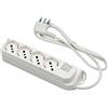 FANTON Multipresa con prese bipasso 4 schuko spina a squadra italiana 2P+T 16A cavo 1.5m Fanton 47420
