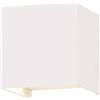 V-TAC VT-759-12 Lampada applique LED 12W parete quadrato bianco IP65 bianco caldo 3000K - sku 218527