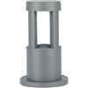 V-TAC VT-830 lampada led da giardino colore grigio 10W fissaggio a terra 25cm IP65 COB bianco caldo 3000K - 128319