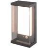 V-TAC VT-1193 Lampada LED solare da parete pannello fotovoltaico e Sensore PIR 1W Colore GRIGIO 3000K IP54 - 23033