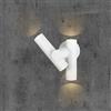V-TAC VT-1186 Lampada LED da Parete Bidirezionale 2x3W regolabile 3000K Corpo bianco IP44 - 10474