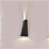 V-TAC VT-826 Lampada LED da parete doppi fascio luminoso 4W 110LM/W Colore Nero 4000K IP65 - 218298