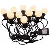 V-TAC VT-71020 catenaria luminosa led 10mt con 20 lampadine mini globo 0.5W 3000K raccordabile presa shuko IP44 - sku 217439