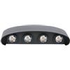 V-TAC VT-848 Lampada applique LED da parete 7W Doppio Fascio Luminoso Corpo Nero 4000K IP65 - 218620