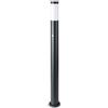 V-TAC paletto a piantana da giardino portalampada E27 110CM con sensore movimento Acciaio Inossidabile IP44 Colore Grigio 8968