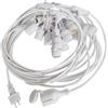 V-TAC VT-713 Catenaria led E27 15mt - 15 portalampada spina EU IP44 colore bianco (senza lampadine) - 7699