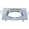 V-TAC VT-817 Portafaretti da incasso orientabile quadrato metallo cromato per lampadine GU10-GU5.3 - sku 8943