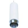 V-TAC VT-863 Lampadario portafaretto pendente 1mt GU10 in gesso con bordo metallo cromato - sku 3129