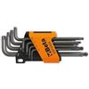 BETA Serie di 8pcs. chiavi torx con un'estremità sferica misure T9~T40 con supporto Beta 97BTX/SC8