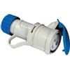 FANTON Presa mobile industriale monofase blu CEE ARGO cablaggio rapido 2P+T 16A 200-250V 6h IP44 Fanton 71100