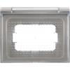 ETTROIT AG3103 Custodia IP44 3P Grigio Universale Per Scatola 503 Compatibile Bticino Vimar Gewiss