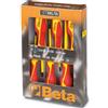 BETA Serie di 6pz. giraviti isolati 1000V per viti lama piatta e croce Phillips® in pratica scatola Beta 1273MQ/D6