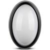 V-TAC VT-8010 Plafoniera LED 12W smd luce bianco caldo 3000K corpo nero forma ovale IP54 - sku 1350