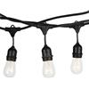 V-TAC VT-7135 catenaria portalampada E27x10pcs 10 lampadine raccordabile nero 5M con ingresso e uscita schuko IP65