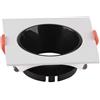 V-tac VT-932 portafaretto led GU10 Quadrato bianco con riflettore nero - 6651