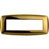 Ettroit placca compatibile Bticino Livinglight 7 moduli plastica slim colore oro lucido - LN87712