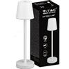 V-TAC Lampada LED da Tavolo 3W ricaricabile a batteria colore bianco USB C Touch Dimmerabile 4000K luce tavolo ristorante da interno IP20 - 10192