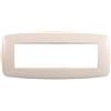 Ettroit placca compatibile Bticino Livinglight 7 moduli plastica slim colore sabbia - LN87709