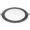 V-TAC VT-1807CH Pannello led incasso rotondo 18W cornice cromata bianco freddo 6400K + Driver - SKU 6348