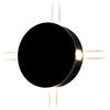 V-TAC VT-706 Lampada LED 4W da parete rotondo nero wall light bianco naturale 4000K IP65 - SKU 8216