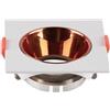V-TAC VT-932 Portafaretto LED GU10 da Incasso quadrato Corpo Bianco Riflettore Oro Rosa - sku 6655