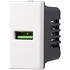 ETTROIT Presa Caricatore USB Type-A compatibile Bticino Axolute 5Vdc 2.1A colore bianco Ettroit AB2401