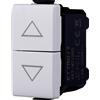 ETTROIT MT1204 Interruttore doppio interbloccato saliscendi tapparella 1P 10A Compatibile Bticino Matix