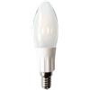 Lampadina candela e14 3w filamento vetro smerigliato bianco caldo 2800k