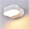 V-TAC VT-816 Lampada LED 6W da parete bianco testa ruotabile applique muro ovale luce bianco naturale 4000K IP65 - SKU 8287