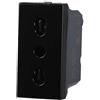 ETTROIT Presa bipasso compatibile Bticino Axolute 2P+T 10/16A 250V colore nero Ettroit AN2001