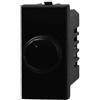 ETTROIT Dimmer regolatore a manopola compatibile Bticino Axolute per carichi resistivi 100W-1000W colore nero Ettroit AN1301