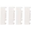ETTROIT Falso polo mezzo posto 1/2P compatibile Bticino Axolute colore bianco confezione 4pcs Ettroit AB0102