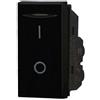 ETTROIT Interruttore bipolare 2P 16A compatibile Bticino Axolute colore nero Ettroit AN0402