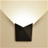V-TAC VT-825 Lampada LED SMD 5W da parete alluminio nero wall light bianco caldo 3000K IP65 - SKU 218282