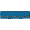 FAEG Connettore isolato per centralini elettrici per terra e neutro -15 fori - montaggio Din -15x16 mm² - FG14265