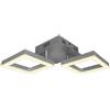V-TAC VT-7786 Lampadario LED Plafoniera moderna con 2 cornici 14W in Metallo Colore Grigio 3000K